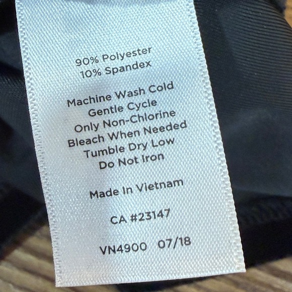 Talbots Black Velvet Mock Neck Top Stretch Petite M - Picture 4 of 10